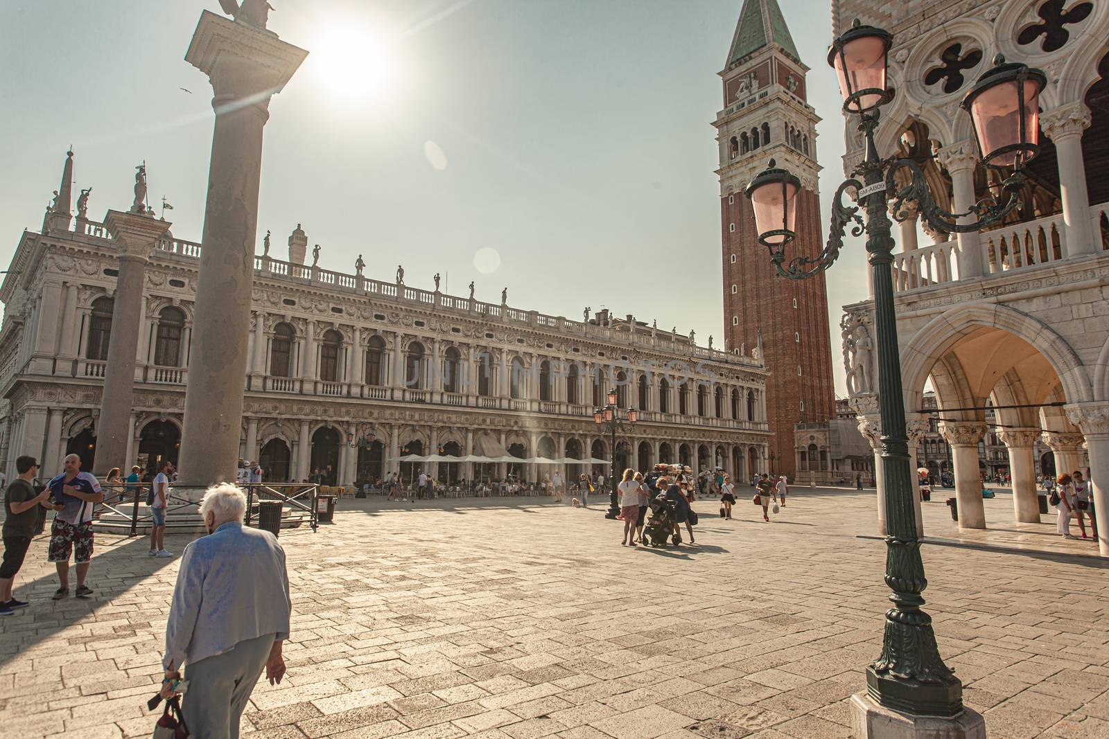 Saint Mark square in Venice with people 4 by pippocarlot