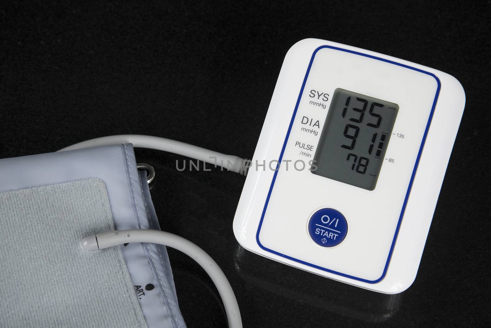 Automatic Blood Pressure Monitor with figues on the screen