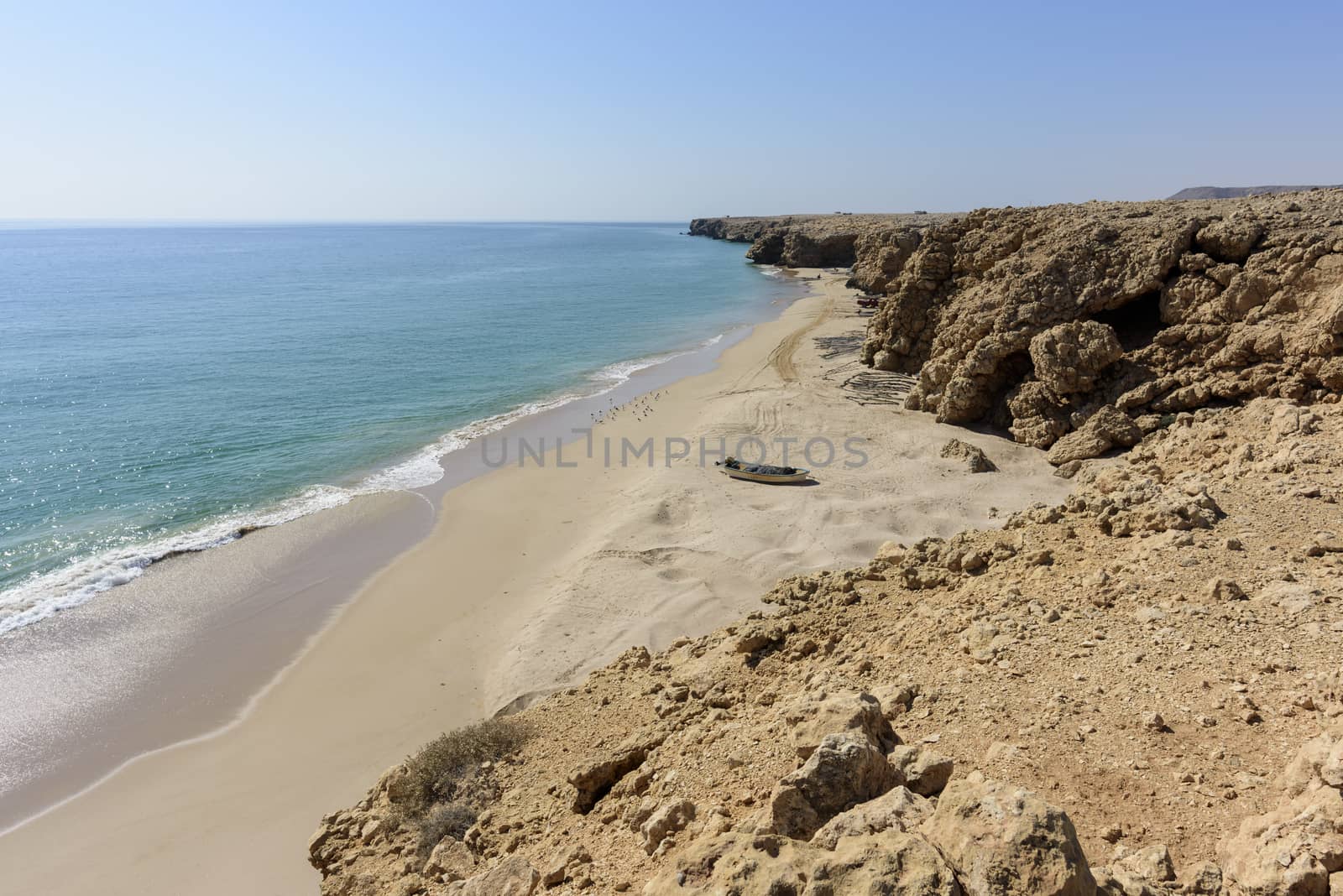 Wild beach, coast of Ras Al Jinz, Oman by GABIS