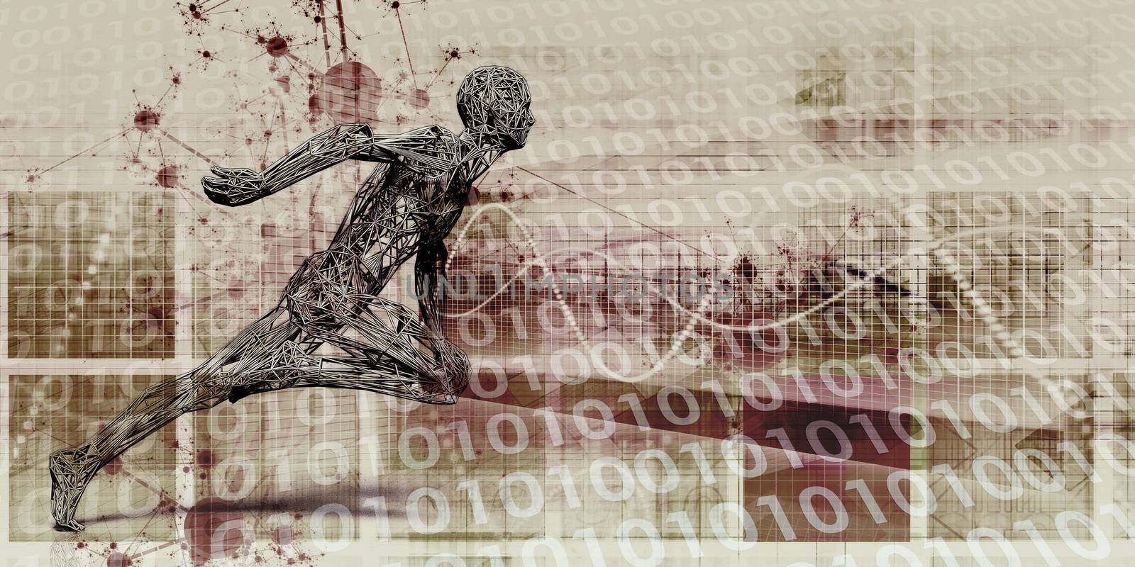 Athletics Technology for Sport and Health Industry Art