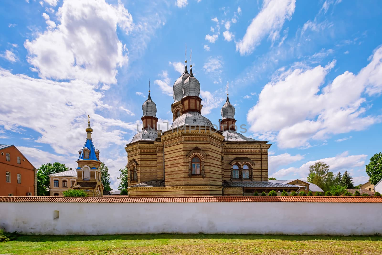 The Orthodox Church in The Holy Spirit Mens Monastery, Jekabpils, Latvia