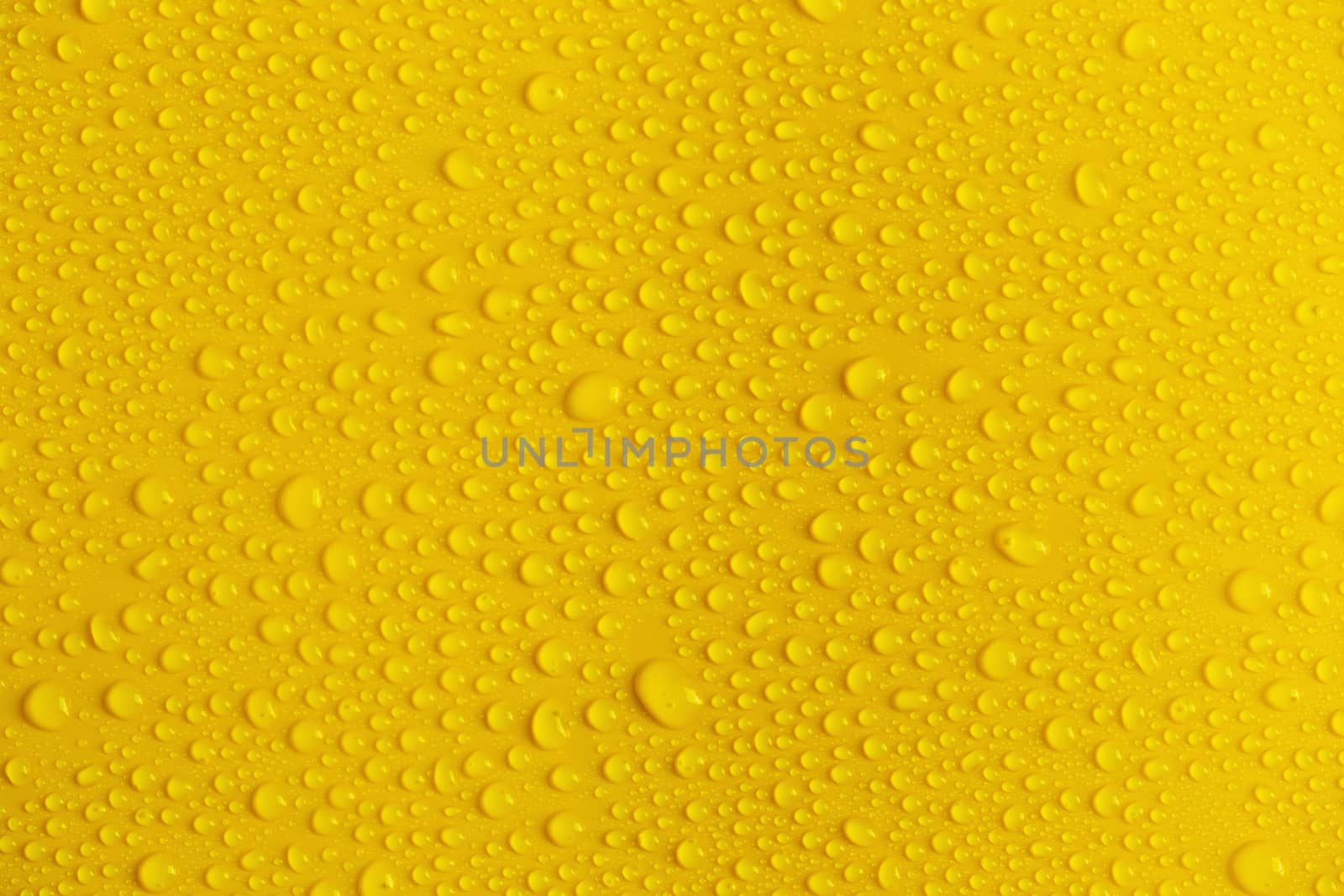 Rain or Water drops on yellow background by kaiskynet