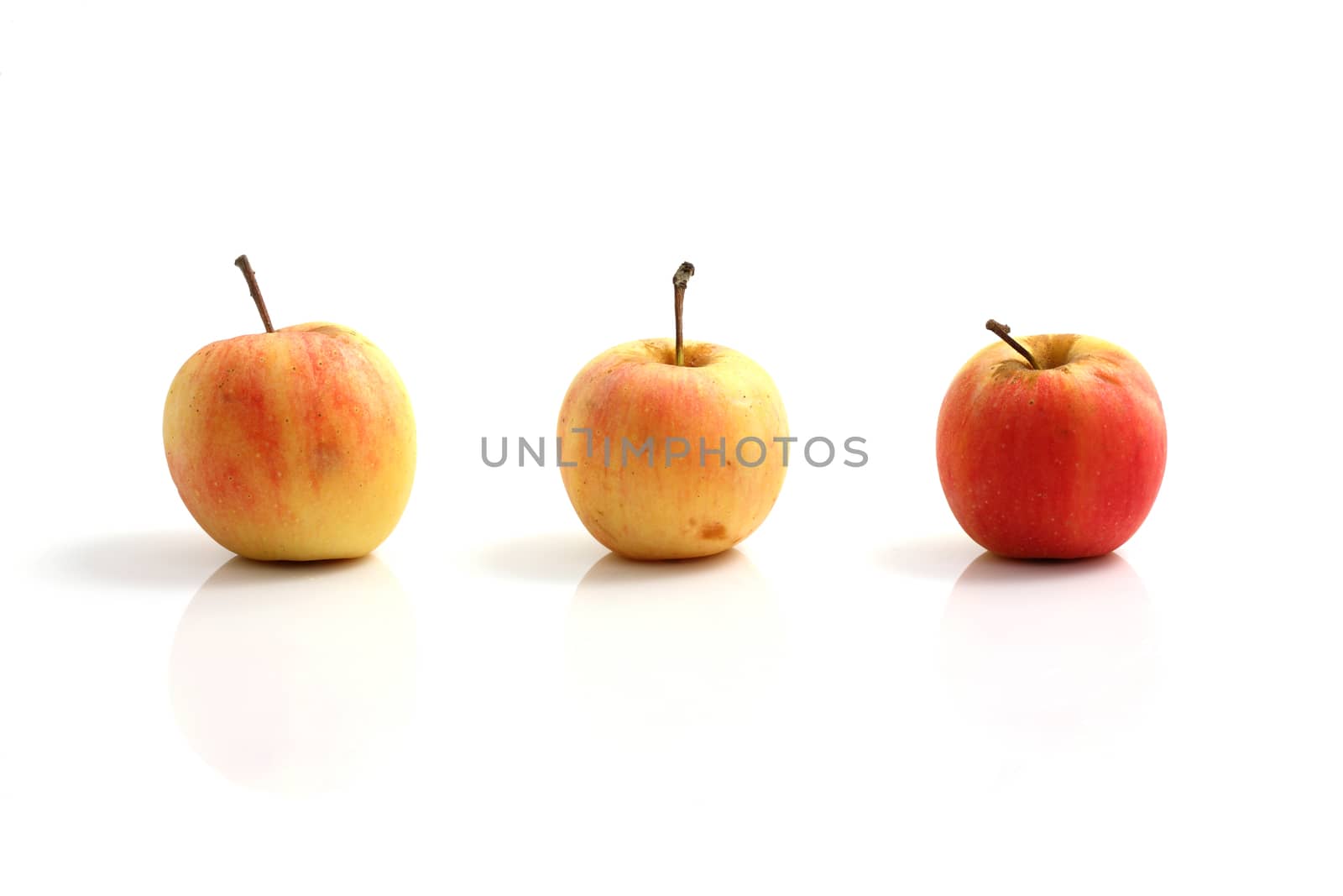 Apple isolated in white background by piyato