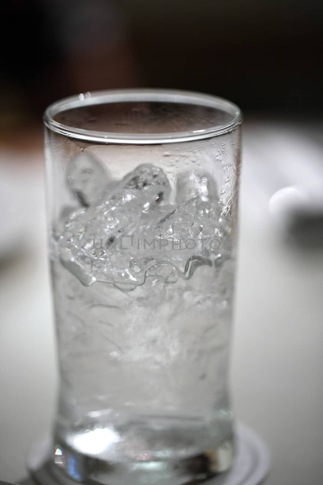 Glass with water by piyato