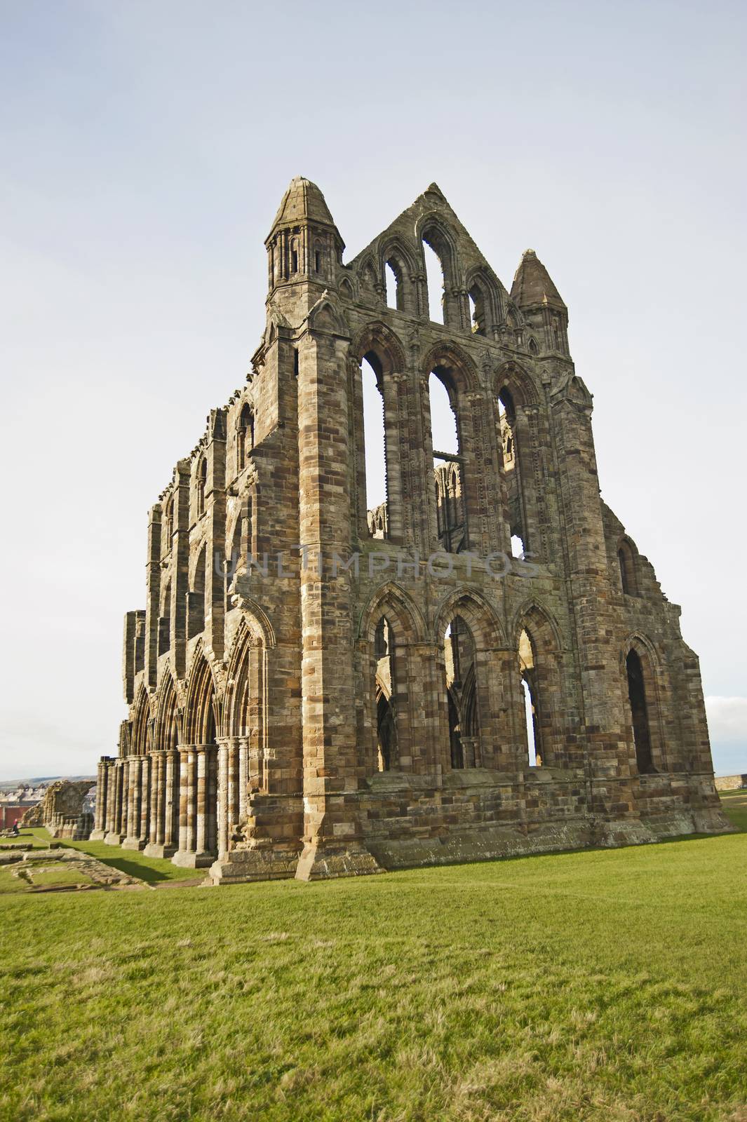 Ruins of a large ancient English Abbey
