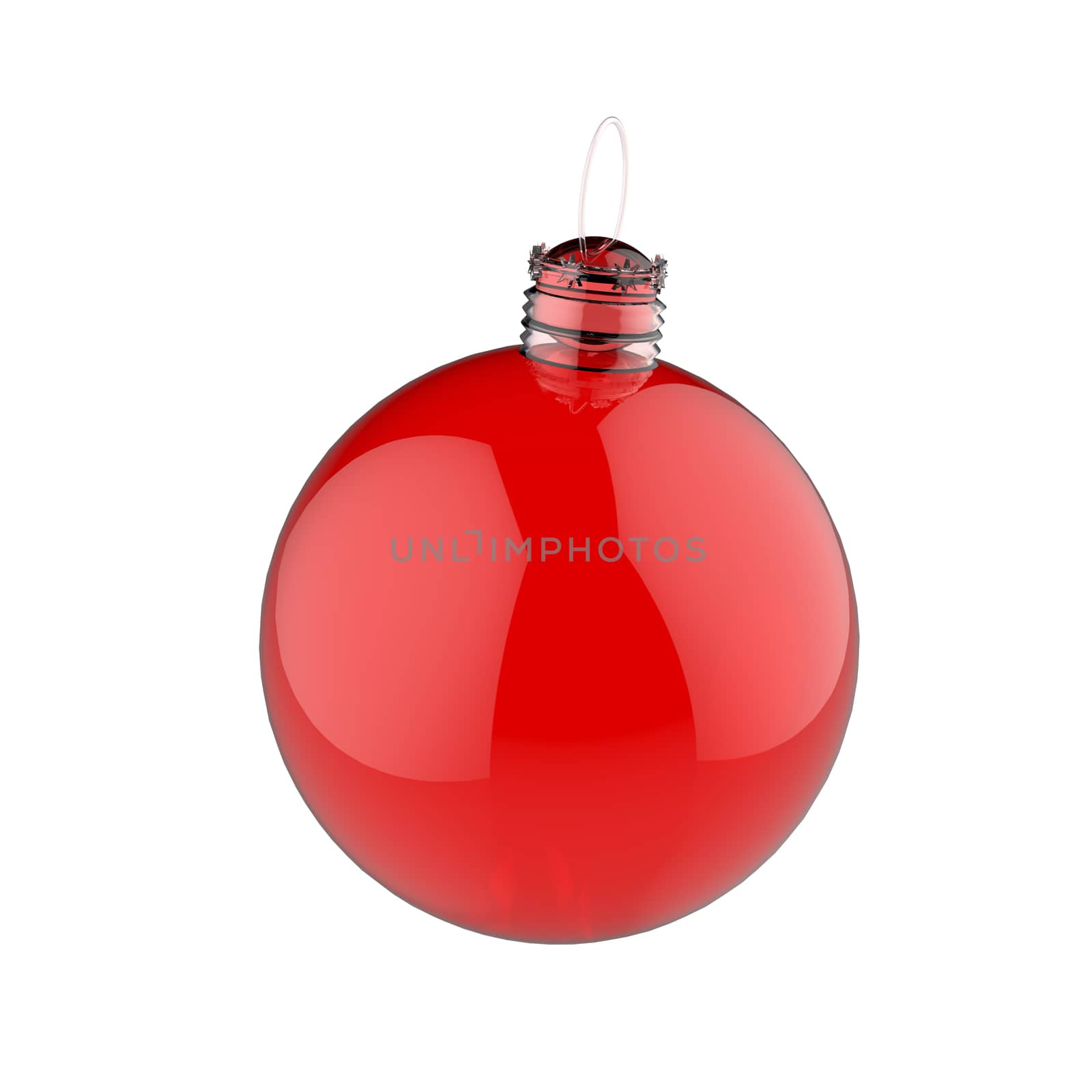 Empty 3d Christmas ornament 