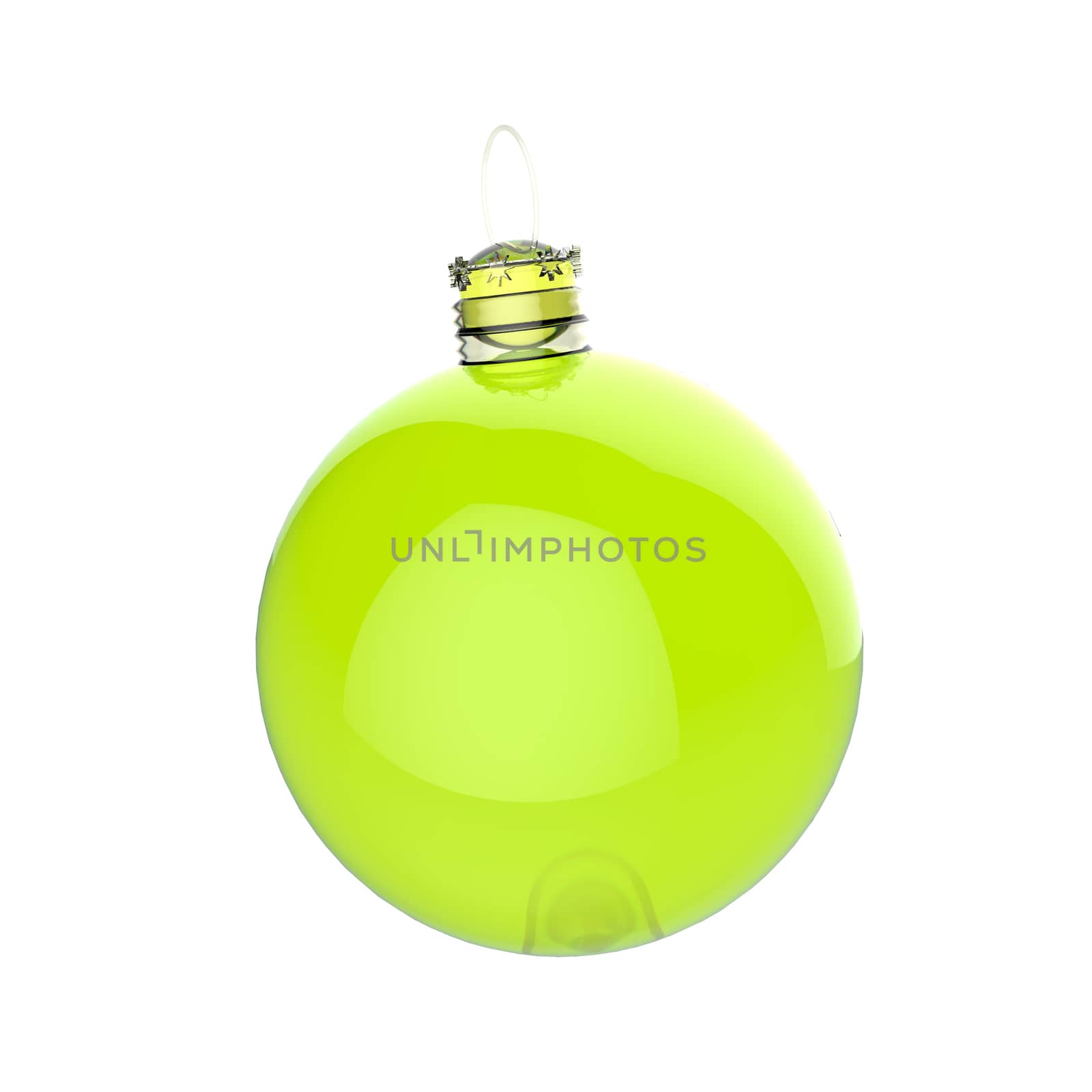 Empty 3d Christmas ornament 