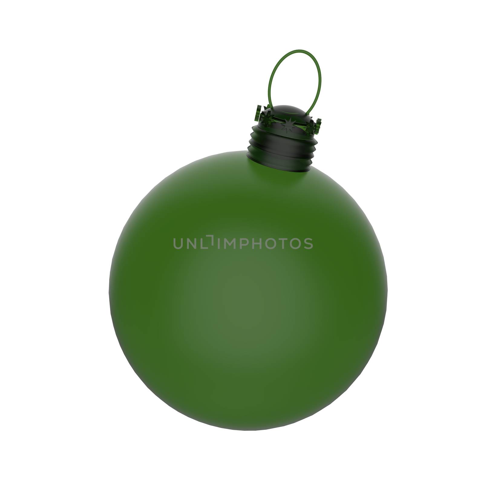 Empty 3d Christmas ornament 