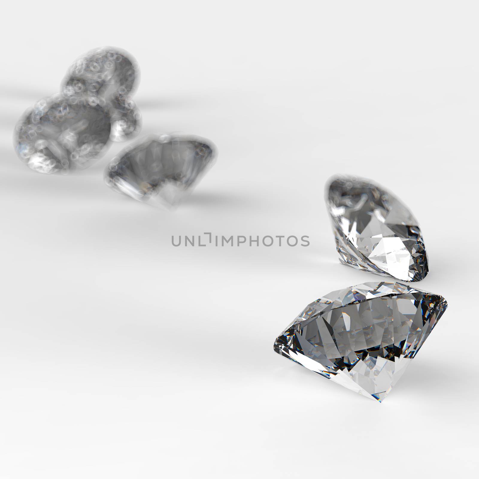 Diamonds 3d in composition  by everythingpossible