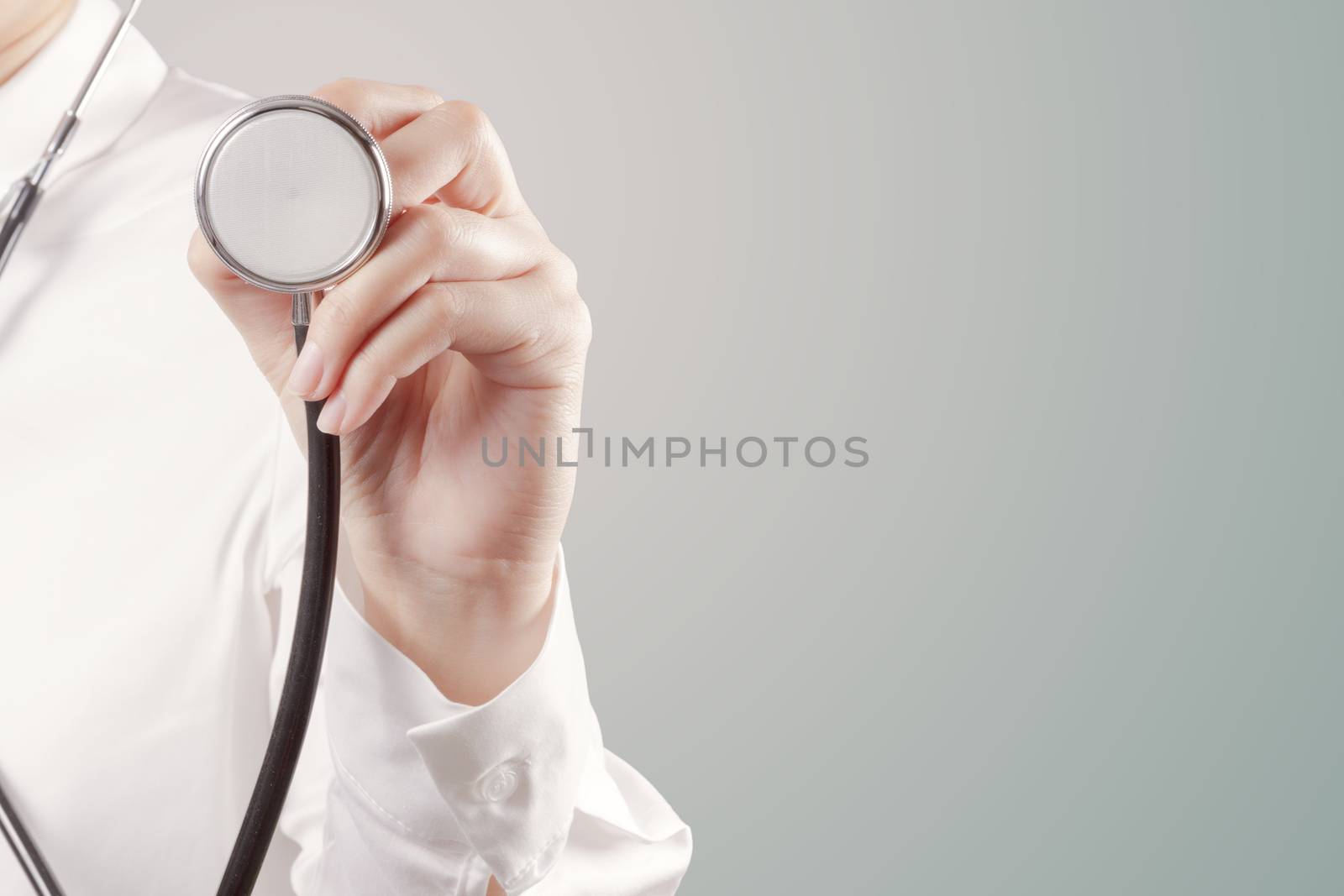 success smart medical doctor working with blank  background by everythingpossible
