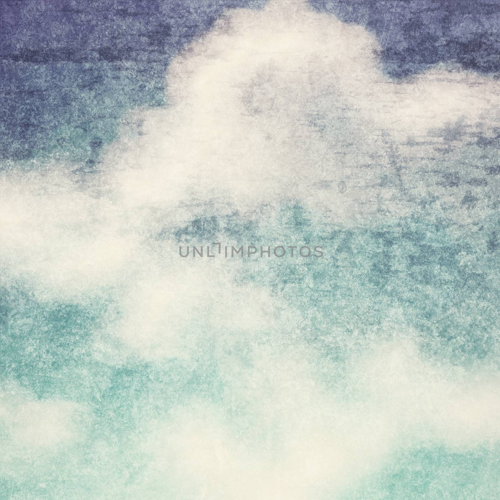 Vintage background in the blue shade with clouds  by everythingpossible