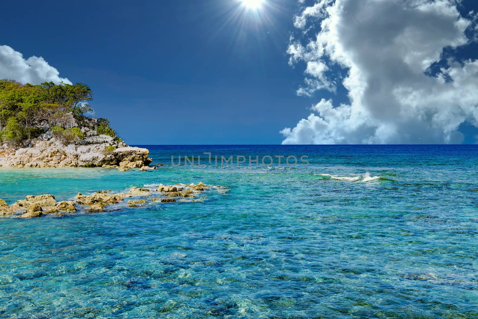 Clear Caribbean Water in the Tropics by dbvirago