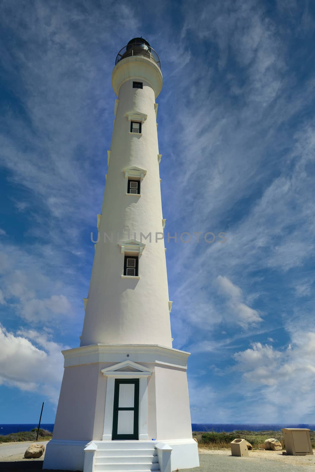 Newly refinished lighthouse in Aruba