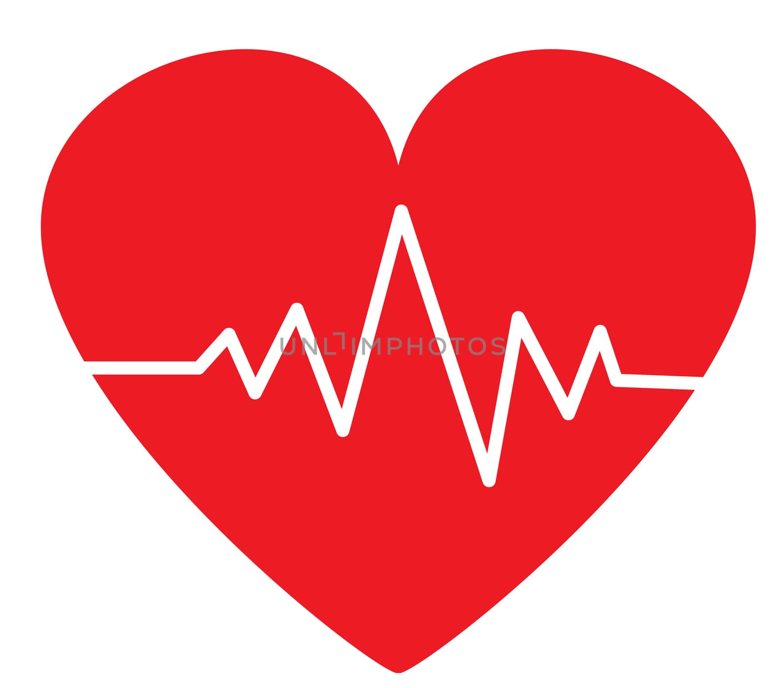 Heartbeat icon on white background. flat style. heart beat pulse icon for your web site design, logo, app, UI. Heartbeat red sign.