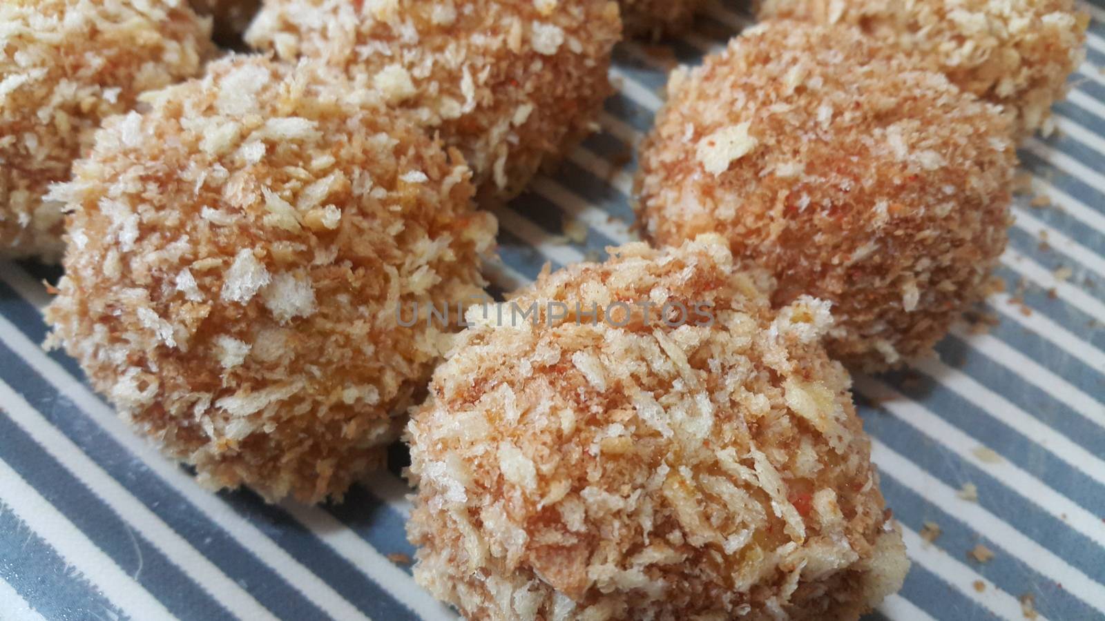 Closeup view of fried pizza bomb or pizza balls. Pizza bombs are delicious and tasty altered form of pizza.