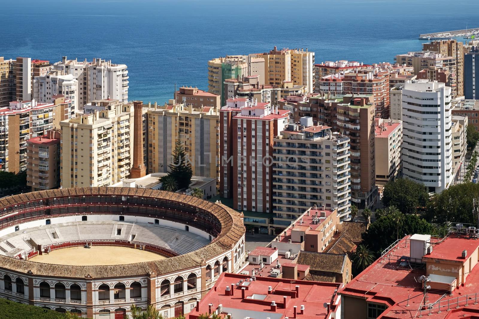 The Bullring arena Plaza de Toros Malaga, Spain