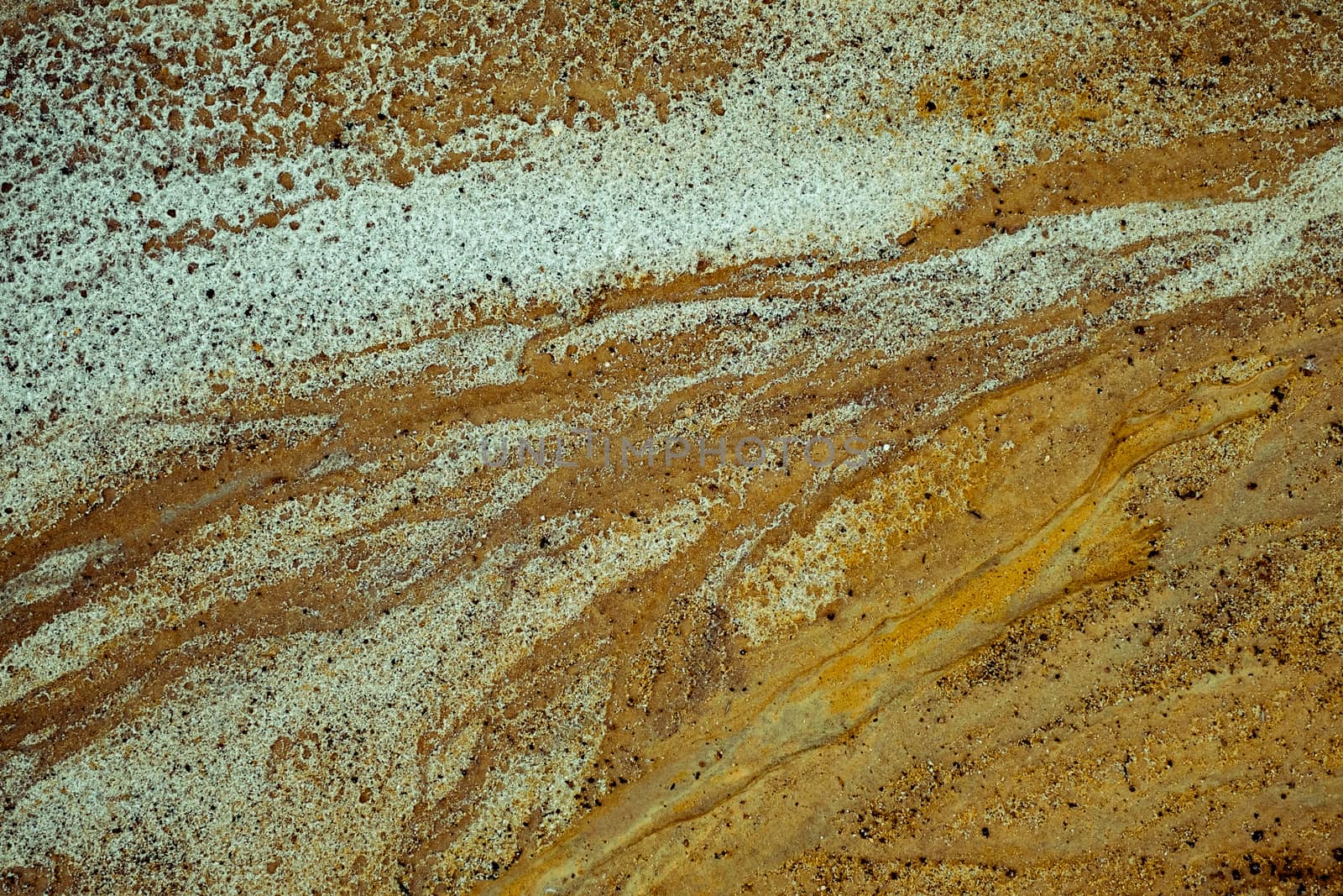 Abstract color sand texture at kaolin mine