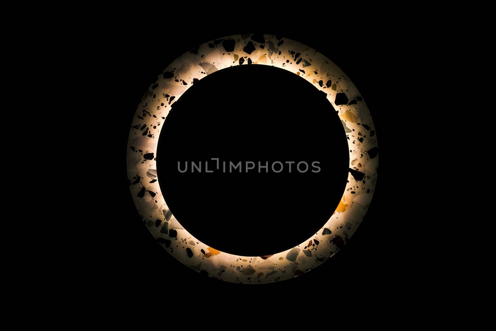 Abstract led light circle in dark