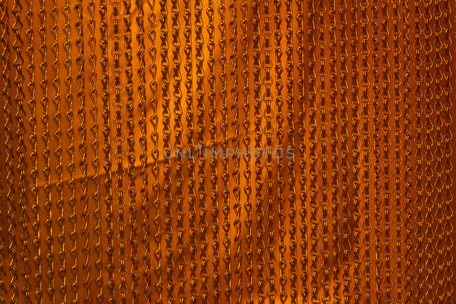 Abstract orange chains background