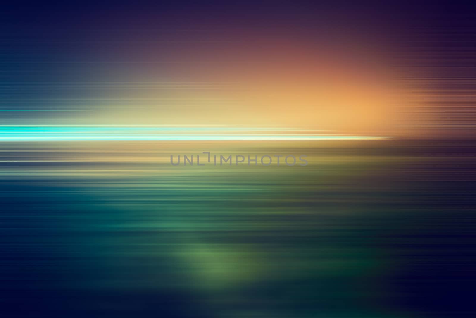 Abstract horizontal motion blur light line