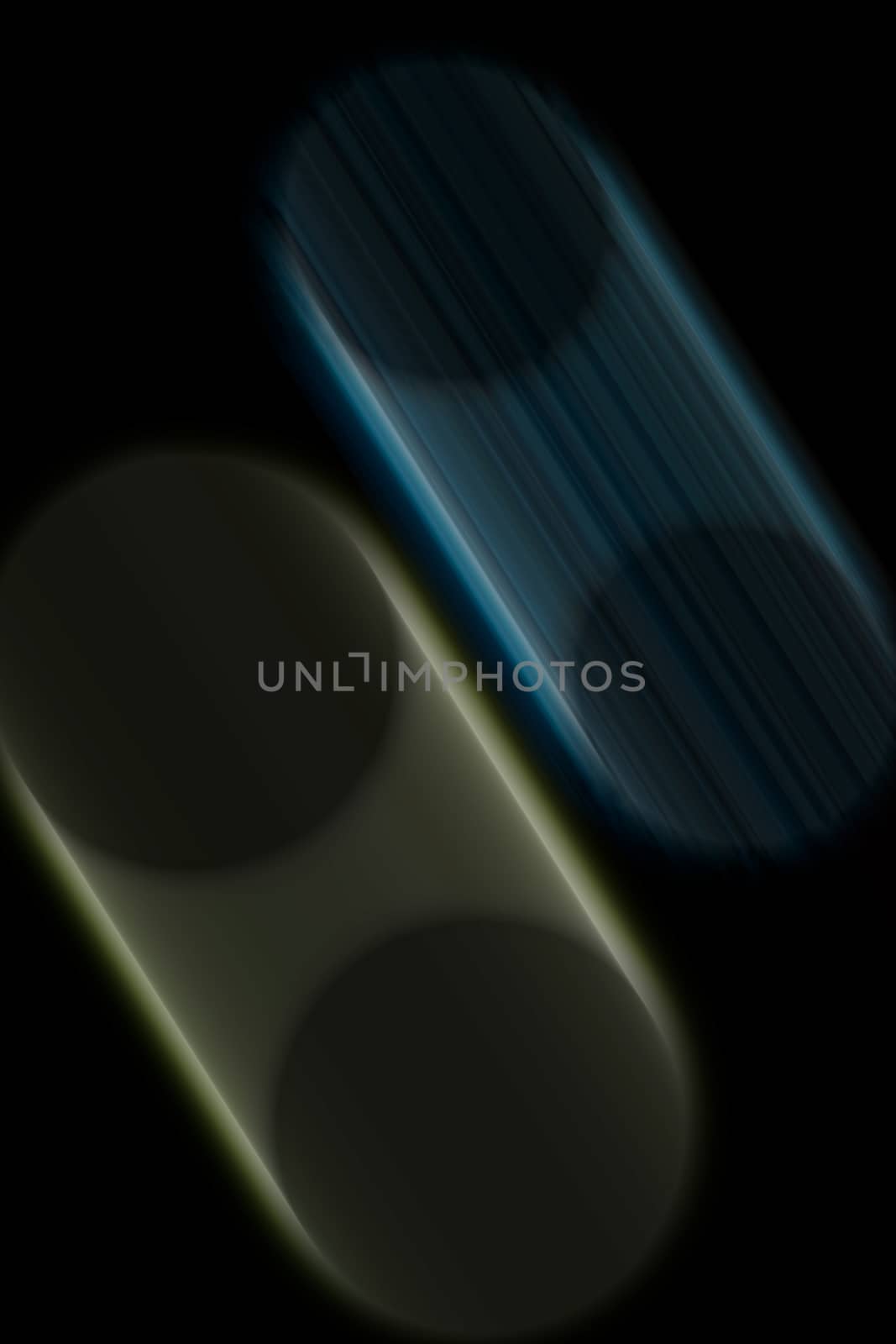 Abstract shape motion blur light on black background