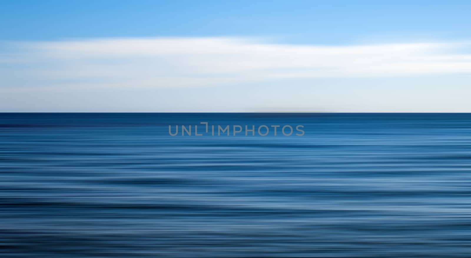 Clear open sea, motion blurl