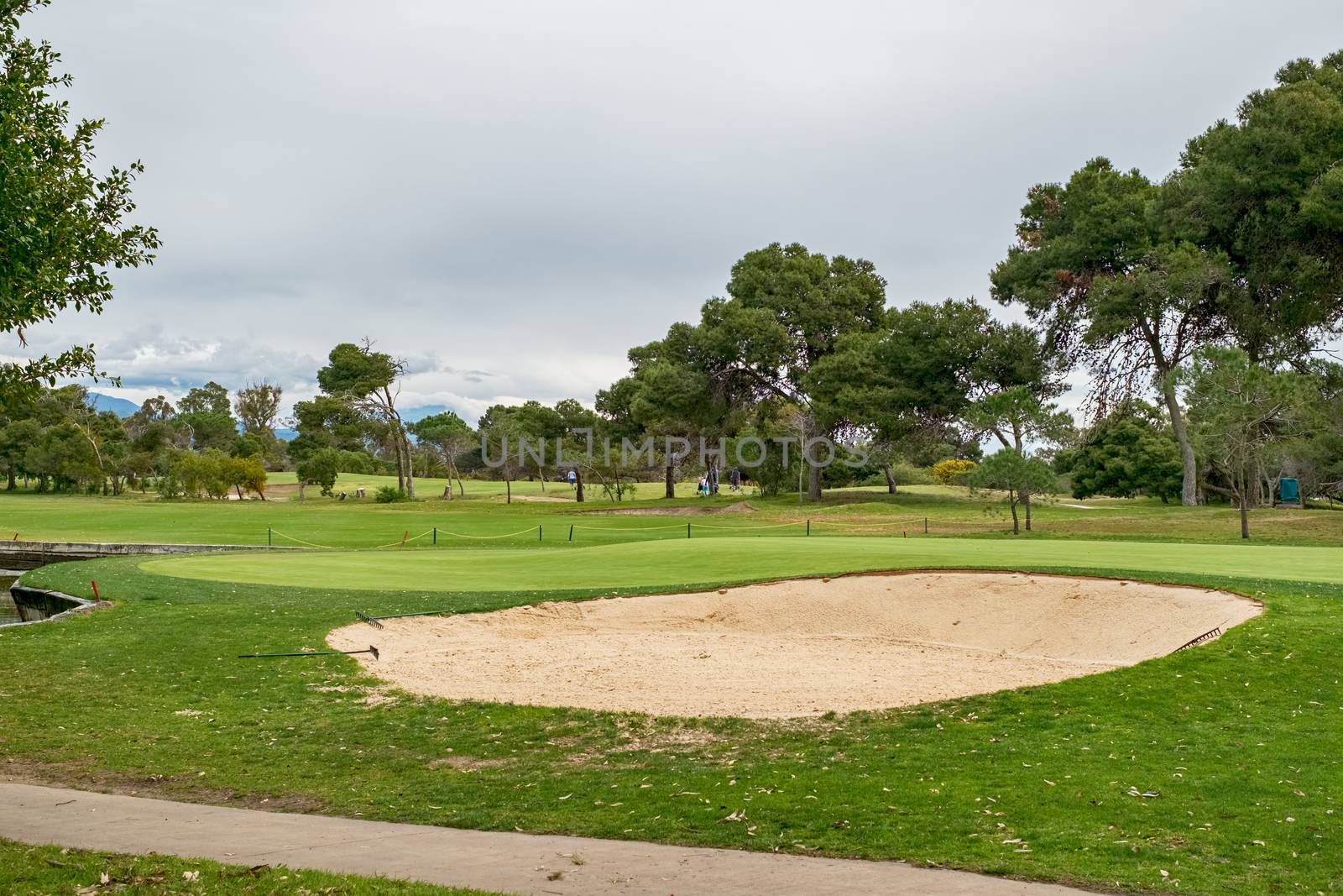 Malaga, Spain - April 07, 2018. Real Club de Campo de Málaga, Spain