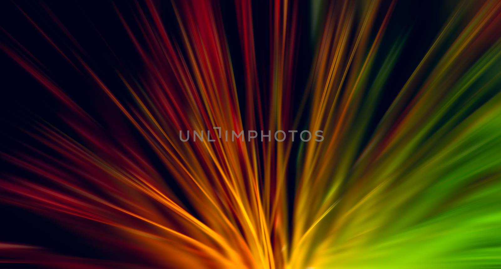 optical fiber network cable, radial blur effect