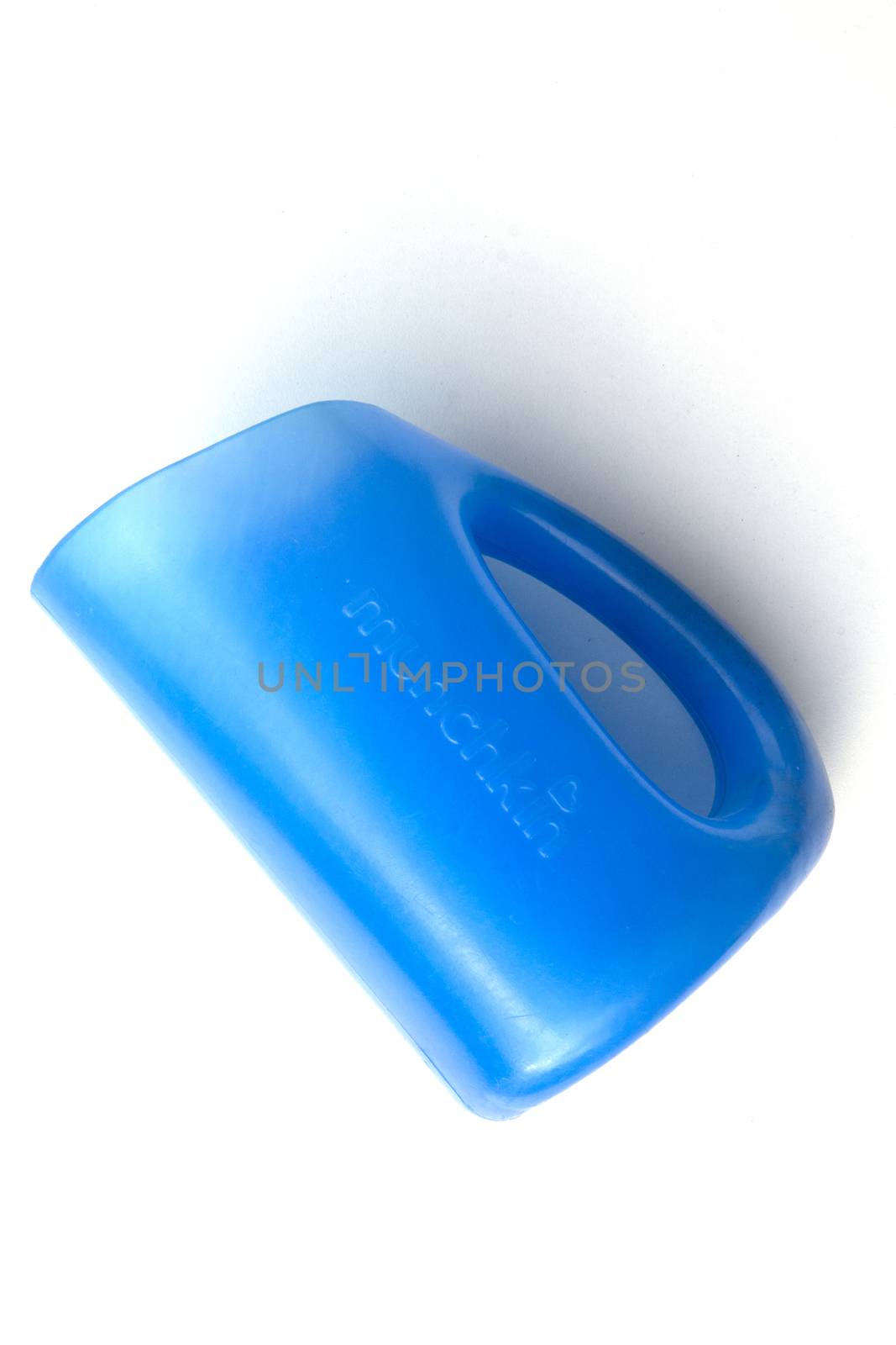 Soft Blue plastic bath mug container. by sonandonures