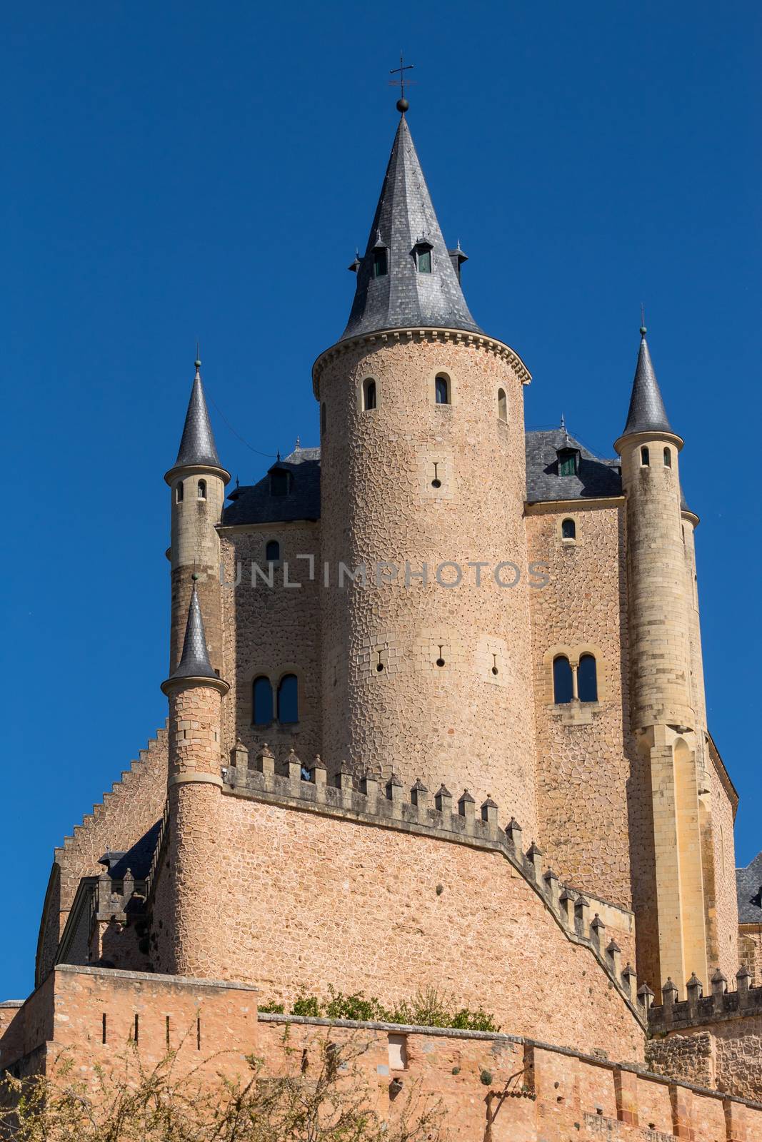 The famous Alcazar castle of Segovia, Castilla y Leon, Spain