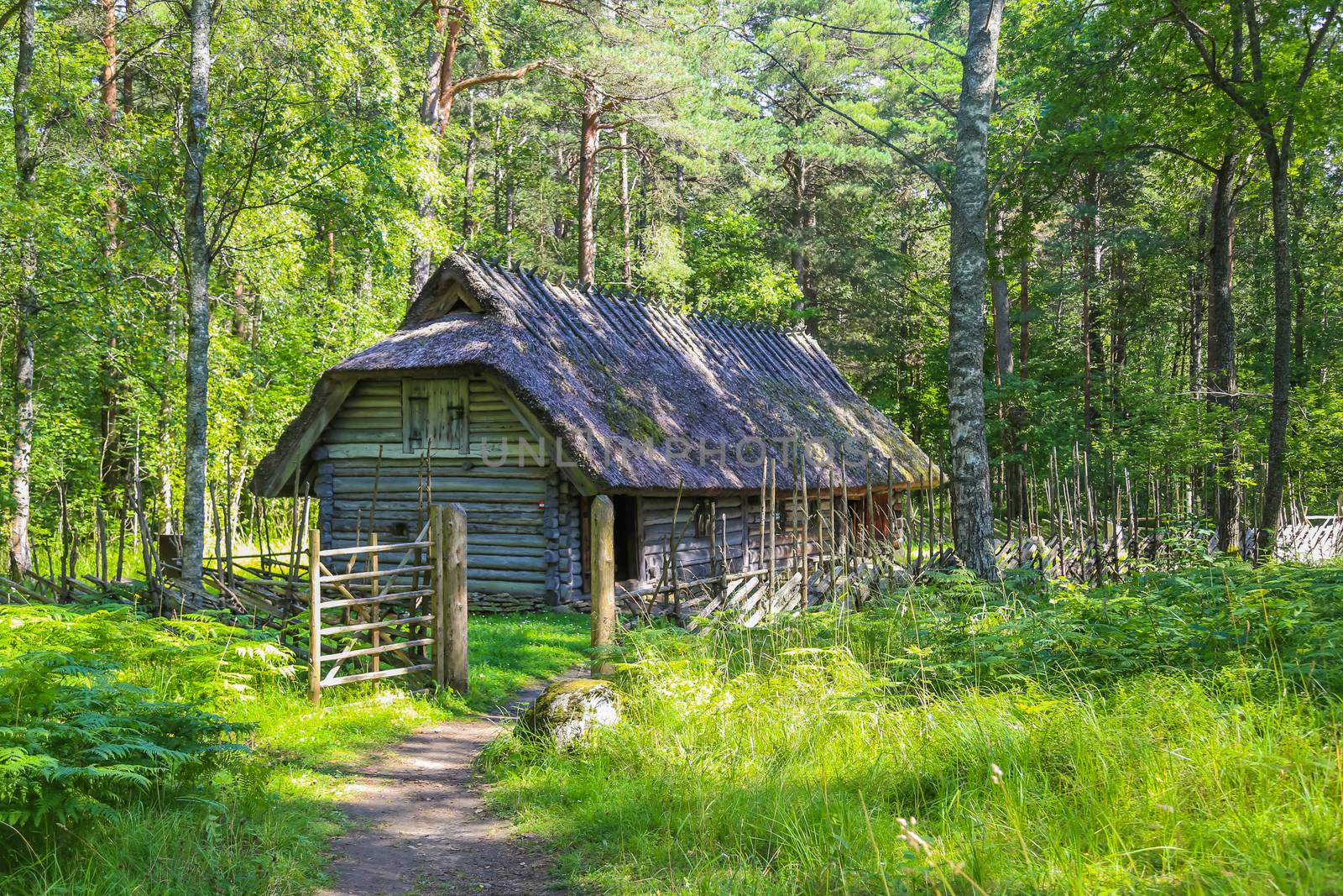 Traditional house in rural Tallinn, Estonia.