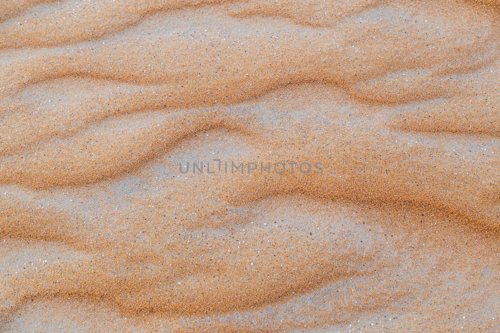 Close up of wave sand dunes pattern. Desert sand background or texture.