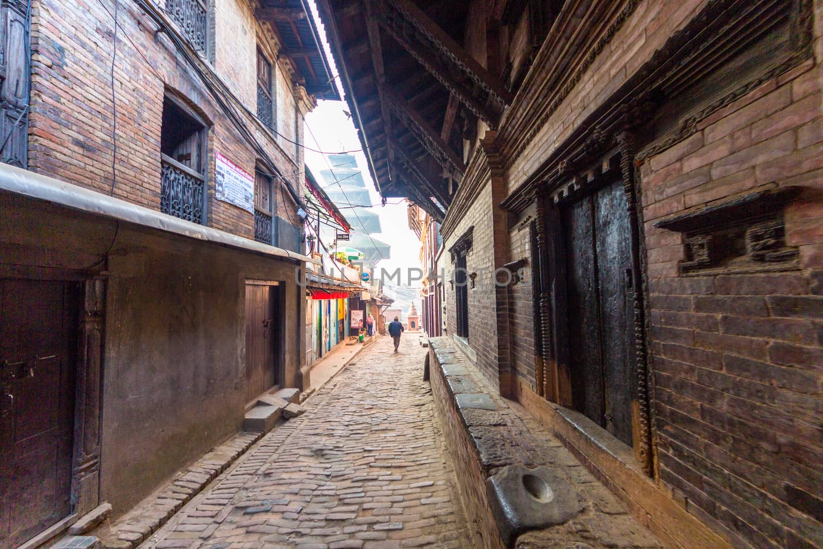 Kathmandu, Nepal - CIRCA 2020:Nepal Kathmandu Royal Patan palace complex in Patan Durbar Square famous place tourist attraction. Bhaktapur is UNESCO World Heritage site located in the Kathmandu Valley by dugulan