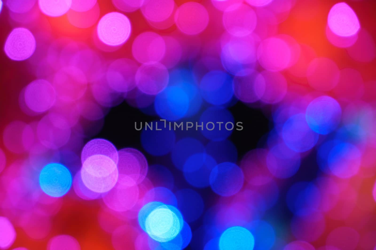 Colorful light night bokeh nature and city landscape blur. Abstract background. Serenity and calm concept out of focus