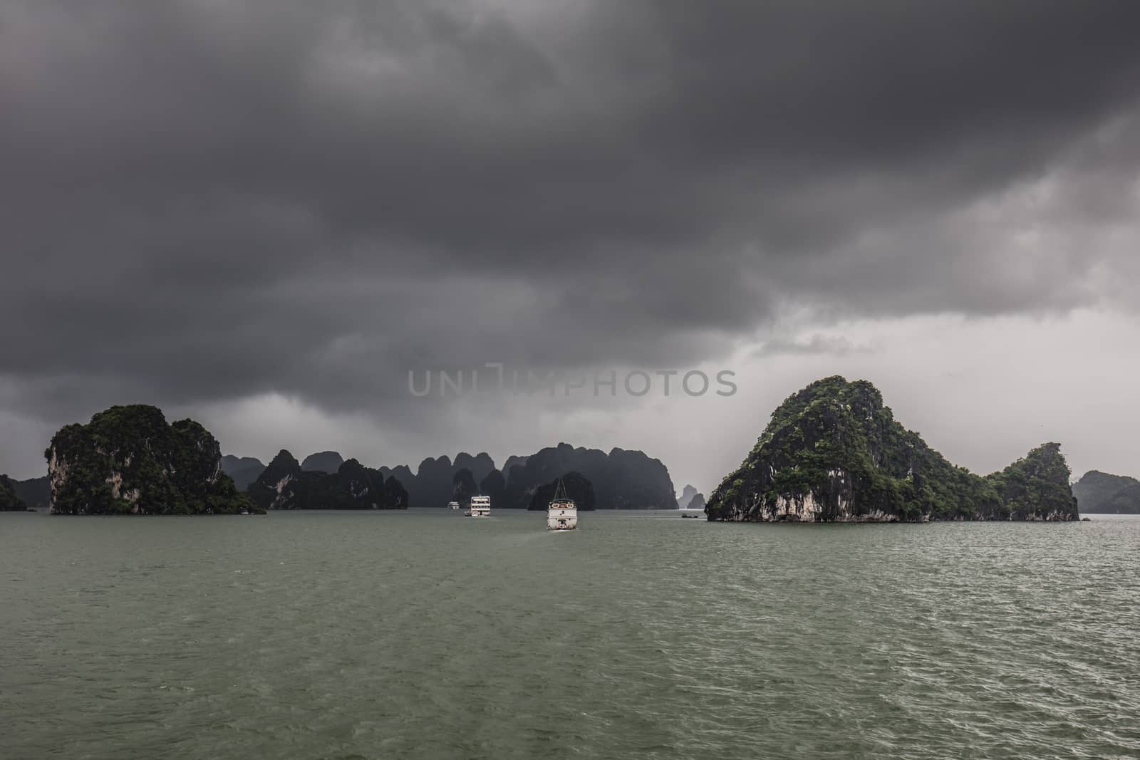 Stormy Ha Long Bay in Vietnam by FiledIMAGE