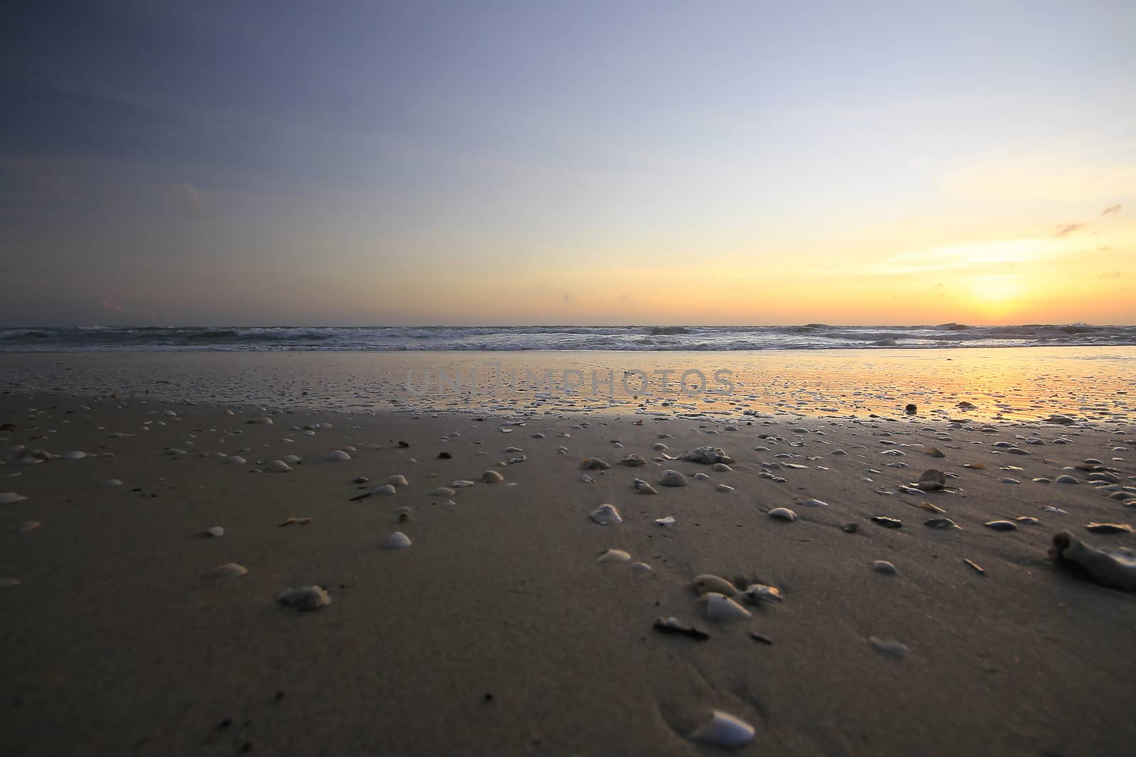 Sunrise and morning sea