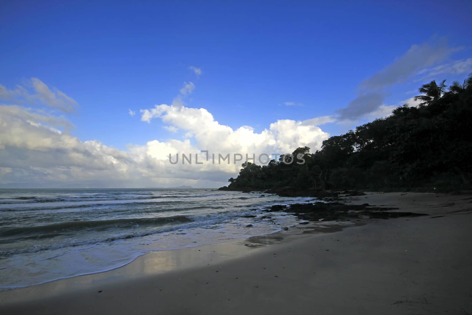 Sky, sea and sand in nature