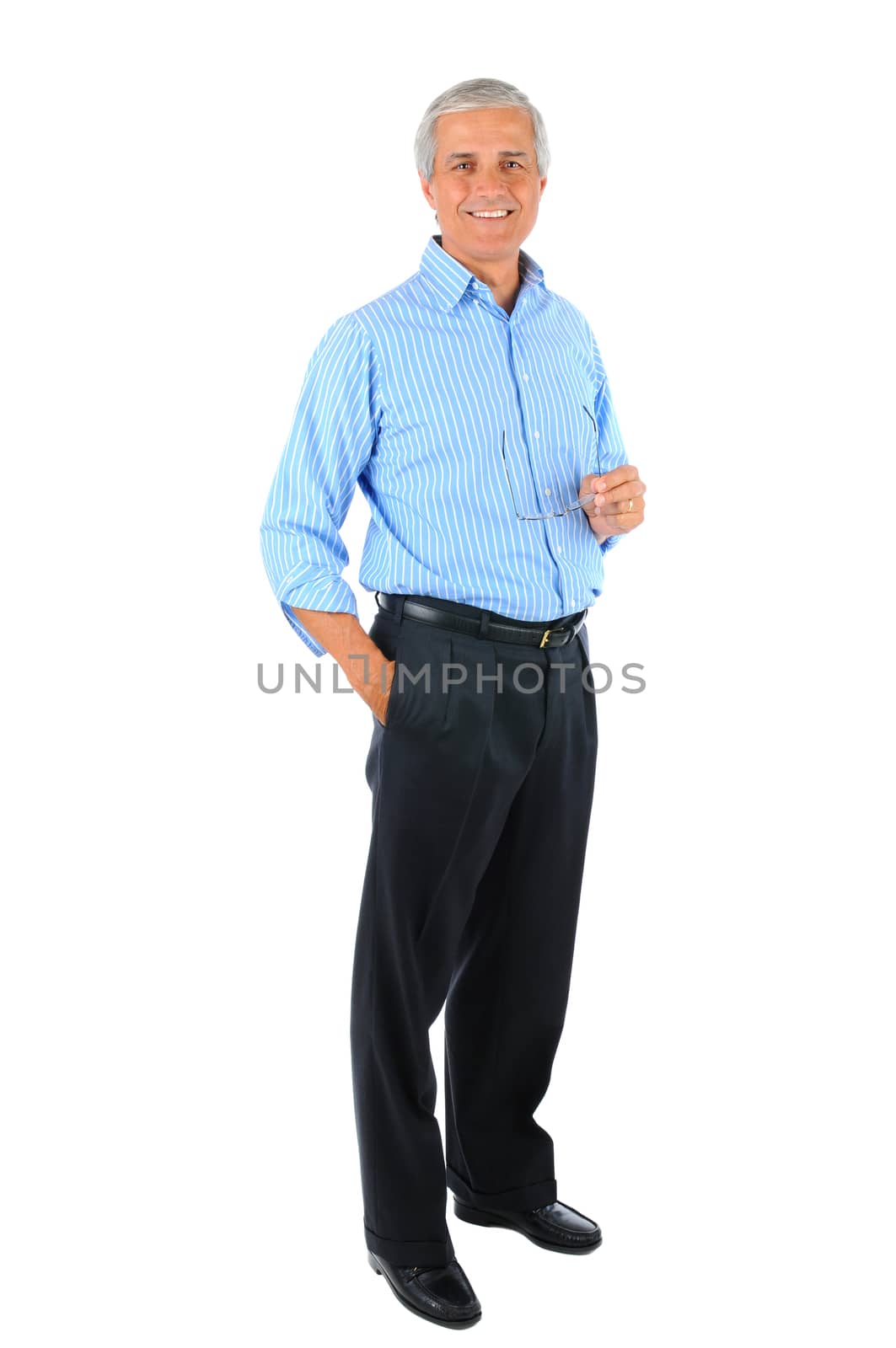 Businessman with hand in pocket and Glasses by sCukrov