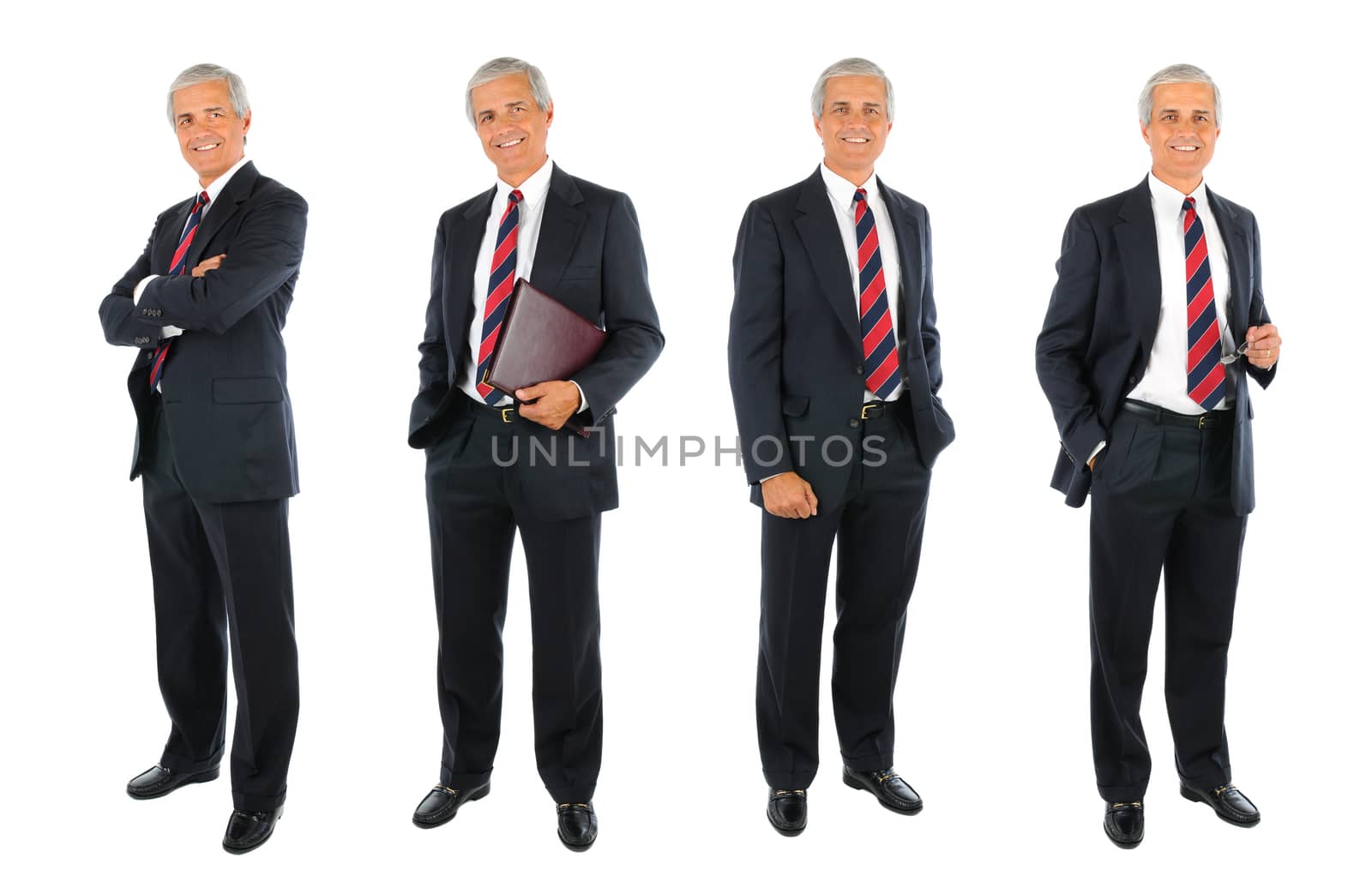 Mature Businessman collage - 4 images by sCukrov