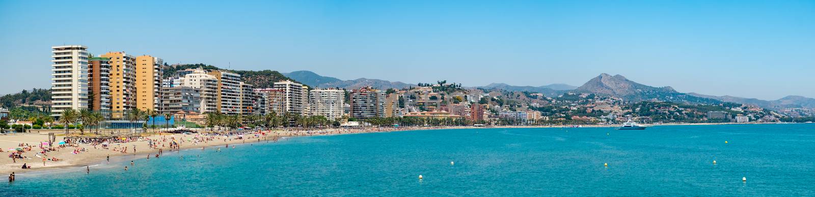 Panoramic view over the Malagueta beach by Roberto