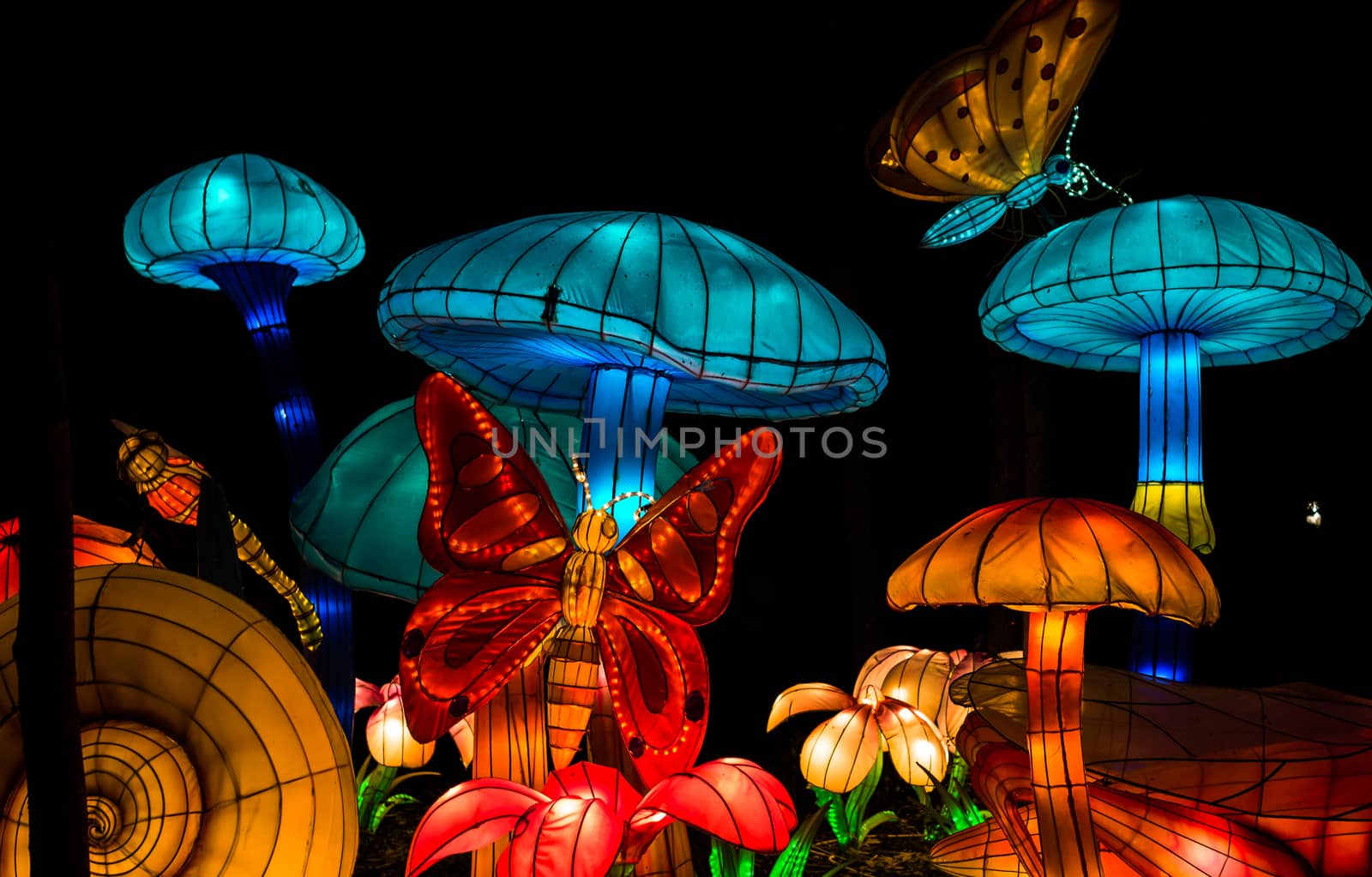 Sibiu City, Romania - 23 June 2019. The Lantern Festival a centuries-old Chinese tradition will illuminate the ASTRA Museum at the Sibiu International Theatre Festival from Sibiu, Romania.