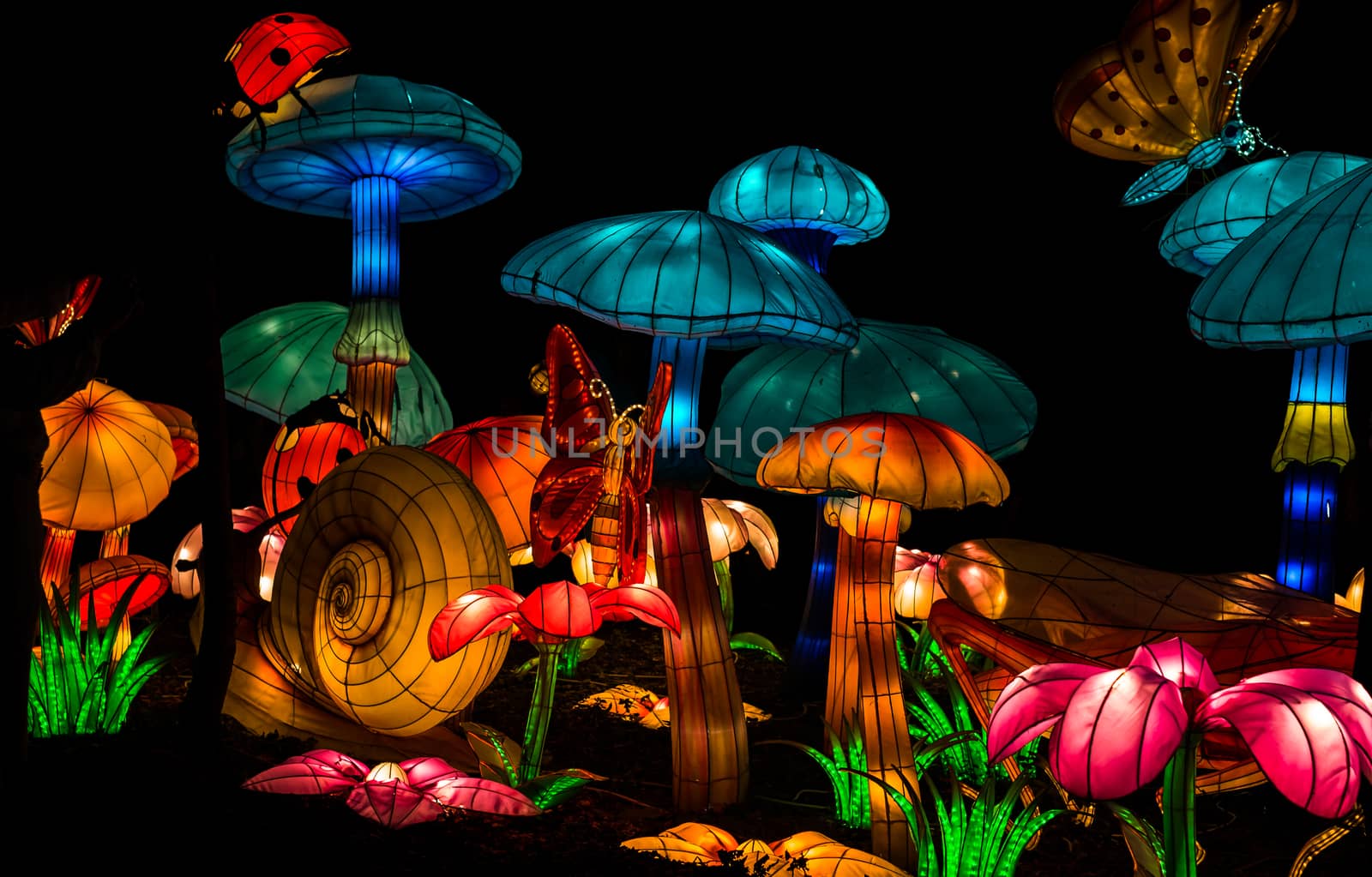 Sibiu City, Romania - 23 June 2019. The Lantern Festival a centuries-old Chinese tradition will illuminate the ASTRA Museum at the Sibiu International Theatre Festival from Sibiu, Romania.