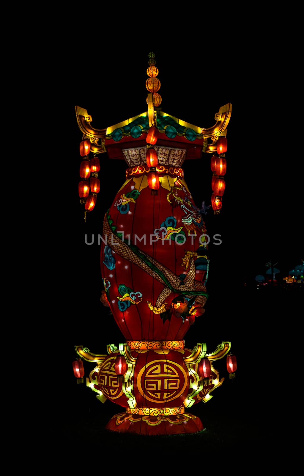 Sibiu City, Romania - 23 June 2019. The Lantern Festival a centuries-old Chinese tradition will illuminate the ASTRA Museum at the Sibiu International Theatre Festival from Sibiu, Romania.