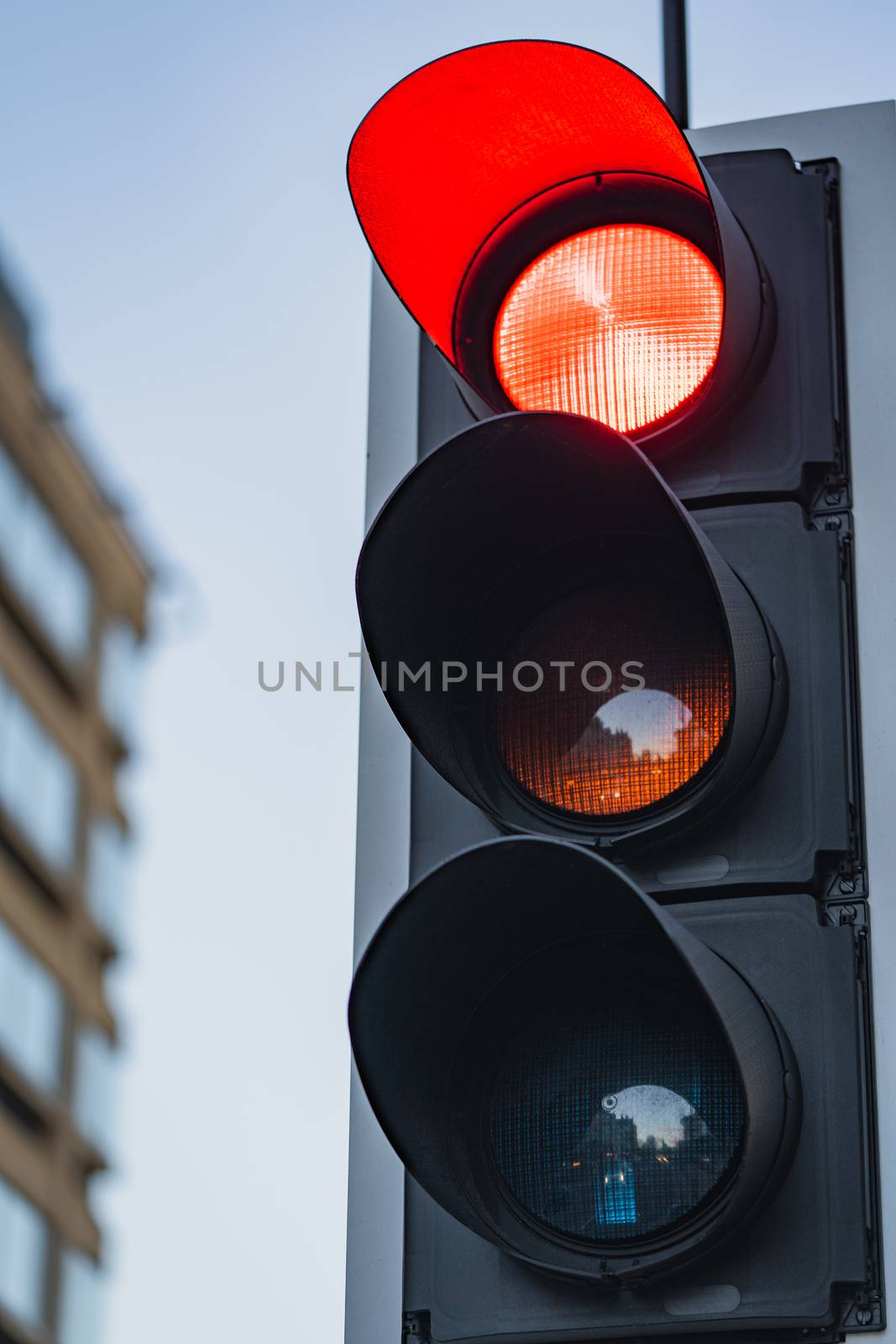 A Close-up of a UK Traffic Light