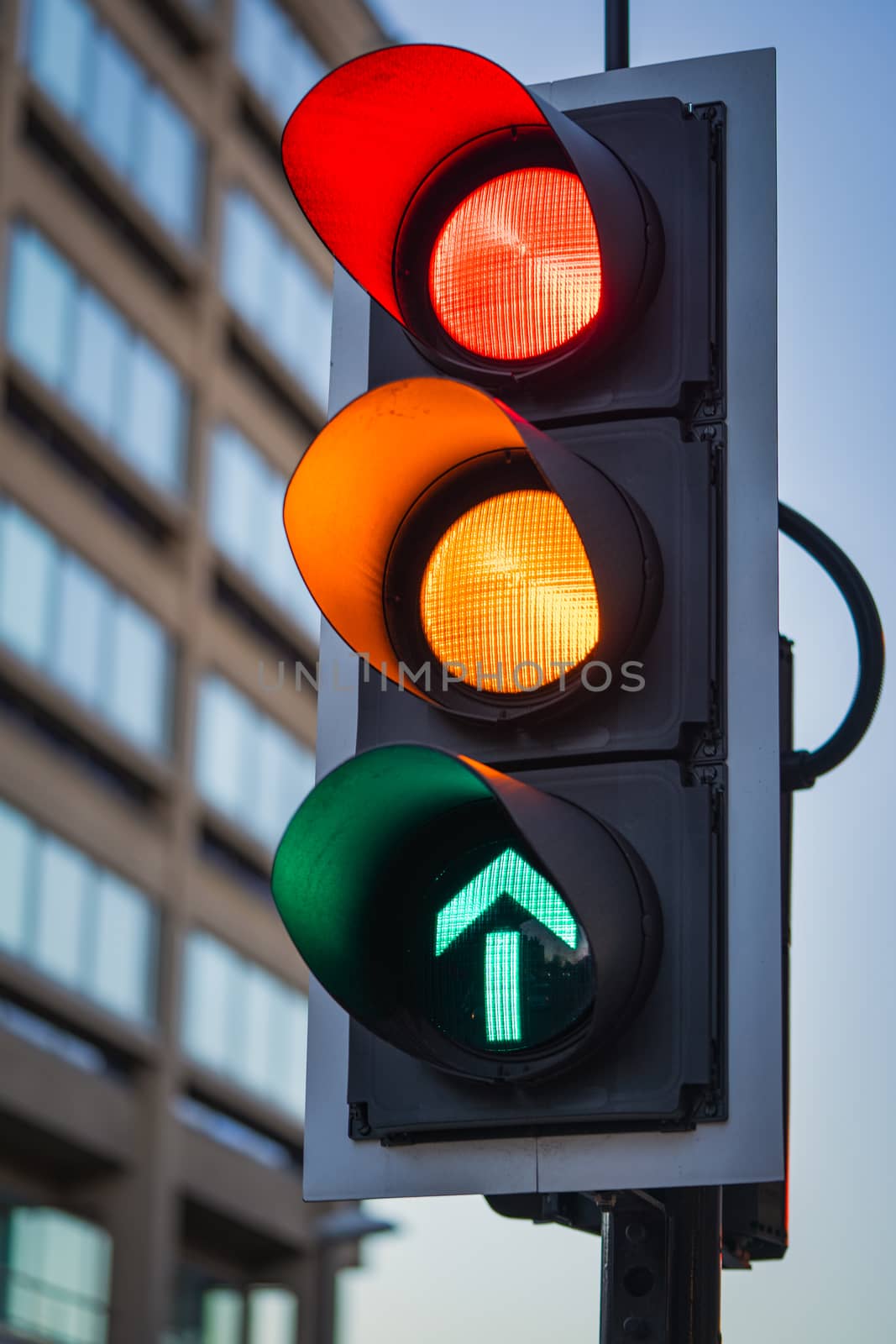 A Close-up of a UK Traffic Light