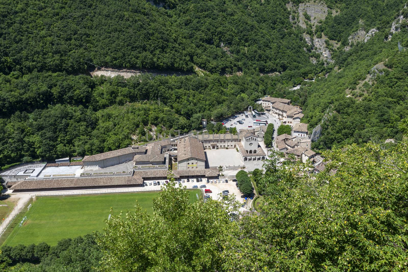Rocca Porena landscape seen from the rock sanctuary where Santa Rita prayed