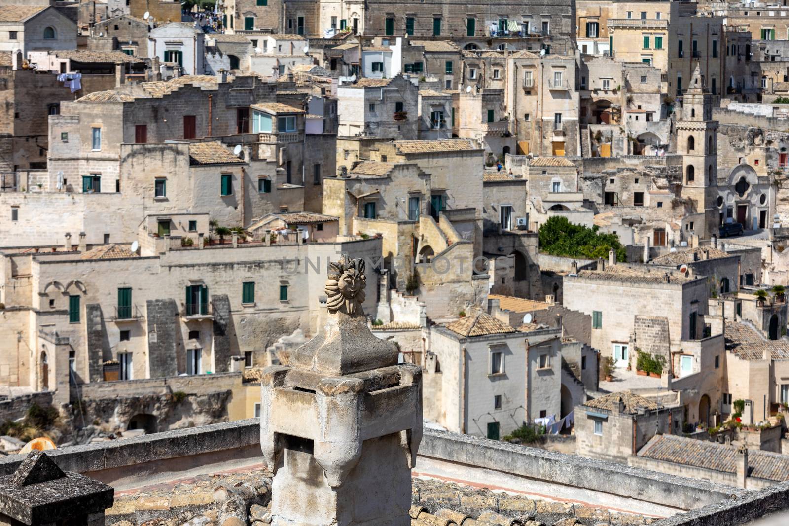 View of the Sassi di Matera a historic district in the city of Matera, Basilicata. Italy by wjarek