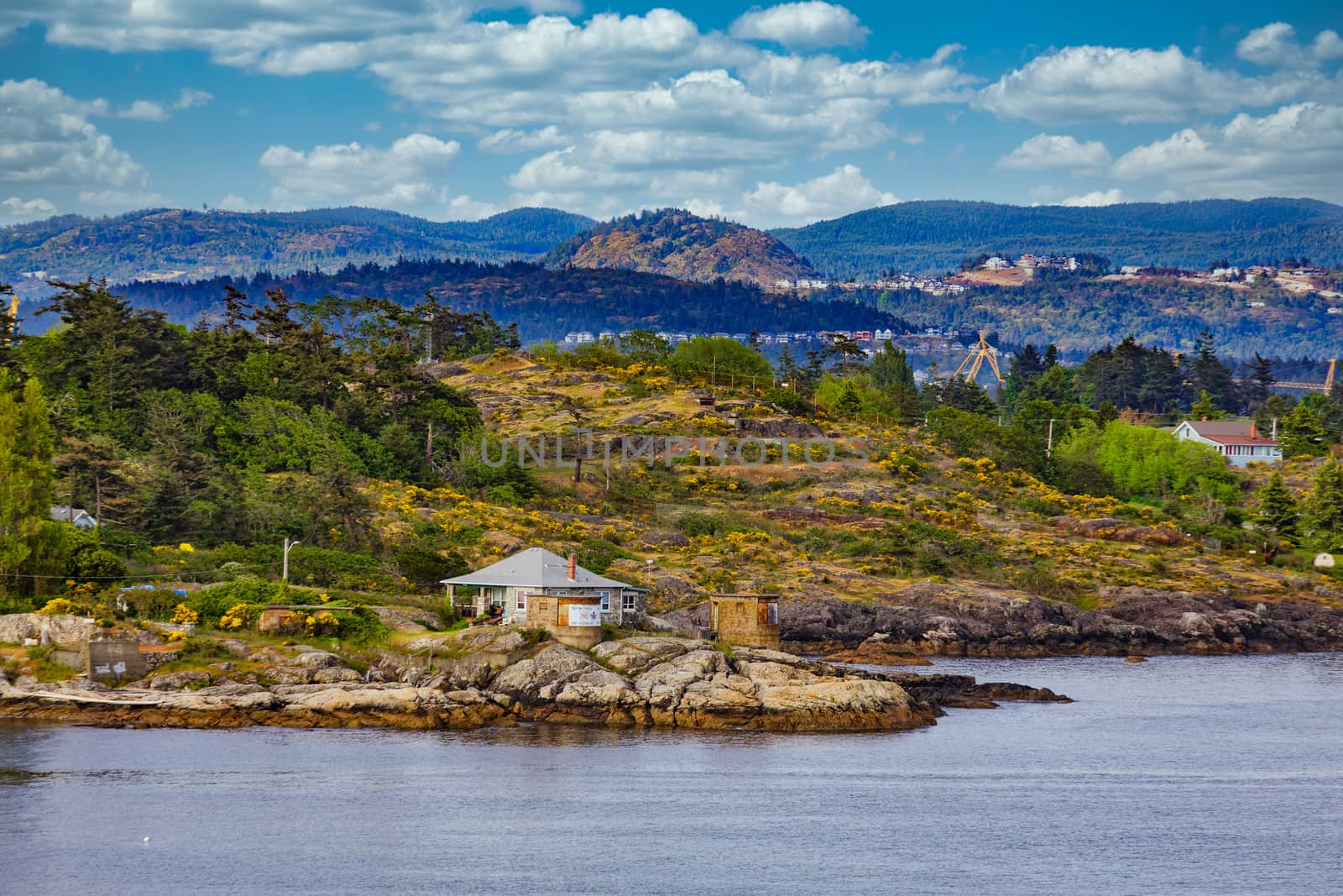 Old Stone House on Rocky Coast of Victoria