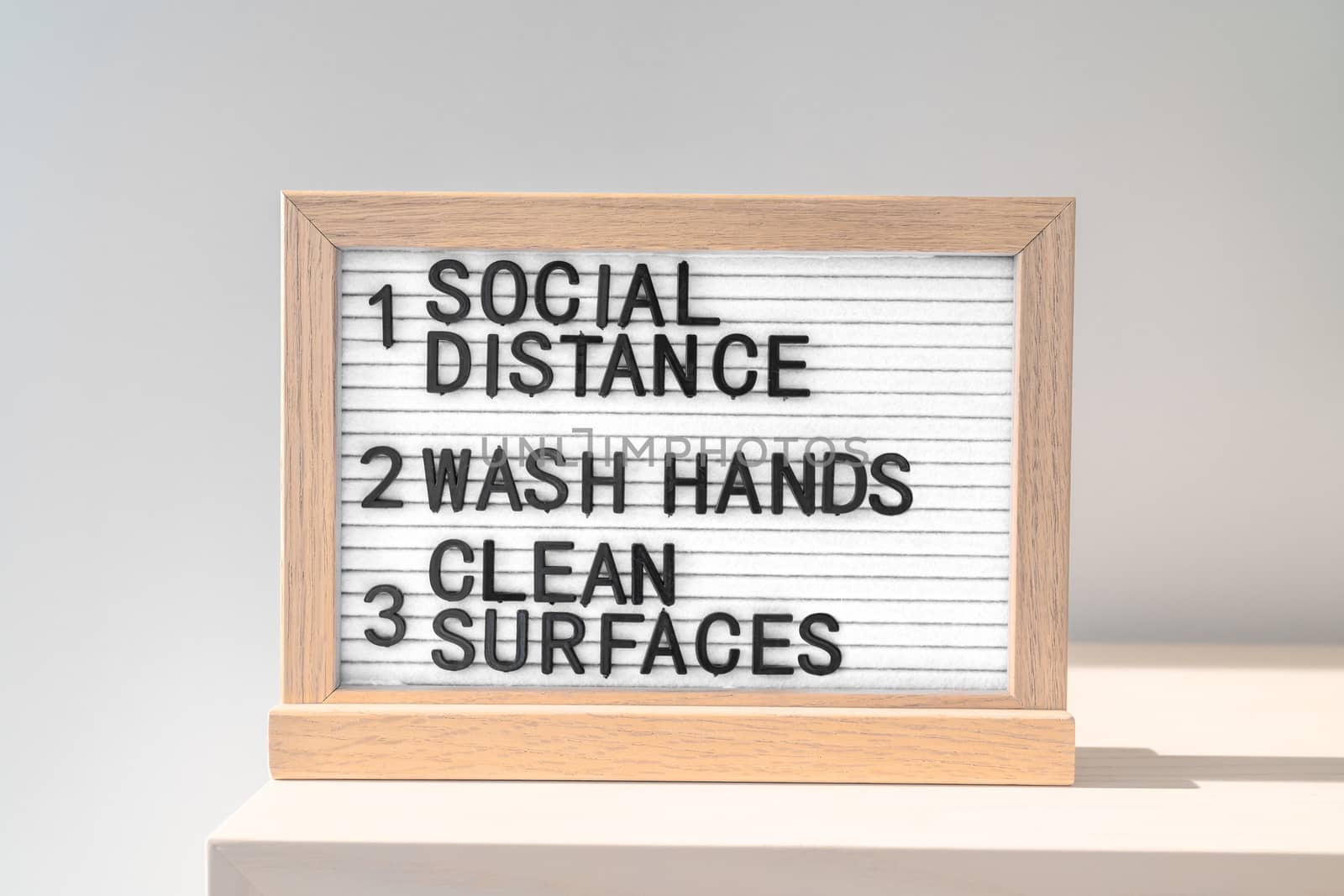 COVID-19 health hygiene guidelines. Rules, social distancing, wash hands often, clean surfaces, sanitizing surface, hand washing, stay home. Coronavirus self isolation remote working from home.