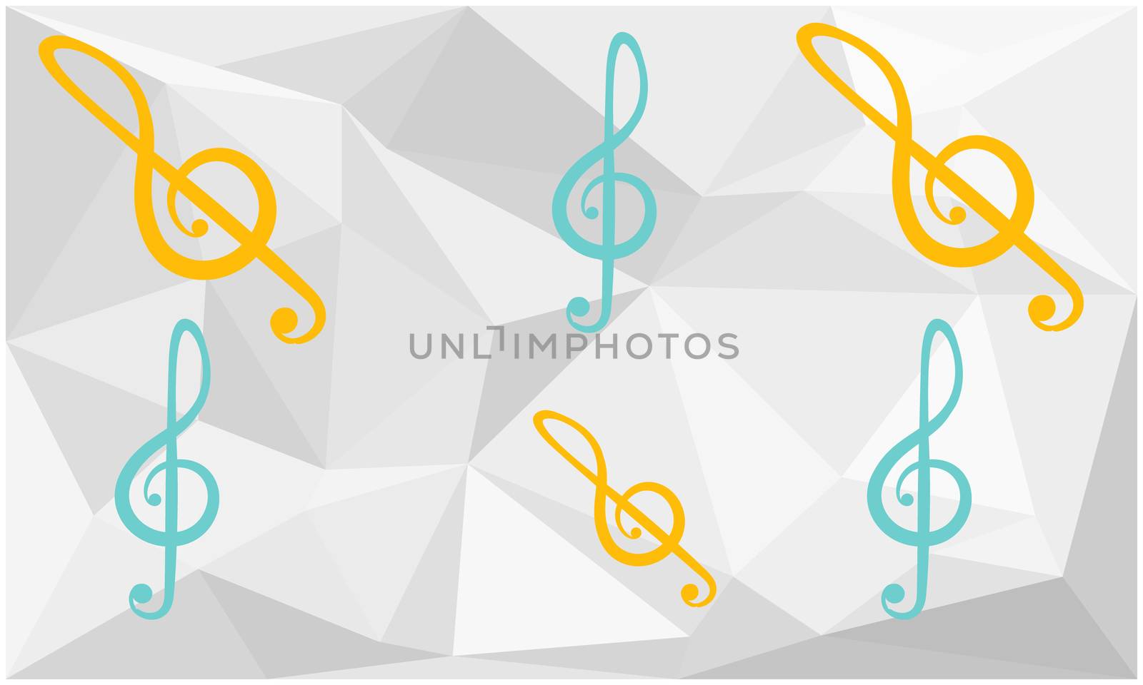 collection of music arts on abstract background